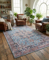 Zahara Oasis Collection Area Rug -  Casablanca Rectangle Blue  lifestyle 14