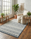 Metro Heights Collection Area Rug -  Chelsea Rectangle Blue  lifestyle 10
