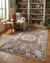 Heritage Harbor Collection Area Rug -  Seabreeze Rectangle Dusty Rose  lifestyle 46