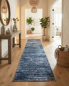 Sahara Essence Collection Area Rug - Oasis (Blue) Runner Blue  lifestyle 75