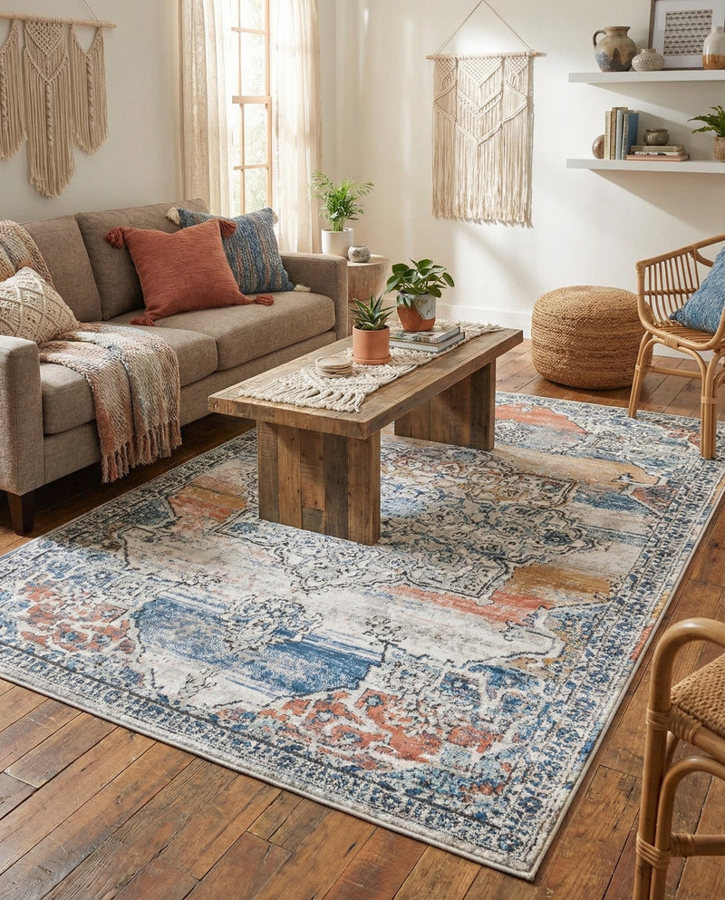 Mykonos Manor Collection Area Rug -  Tinos (Multi) Rectangle Multi  lifestyle 19