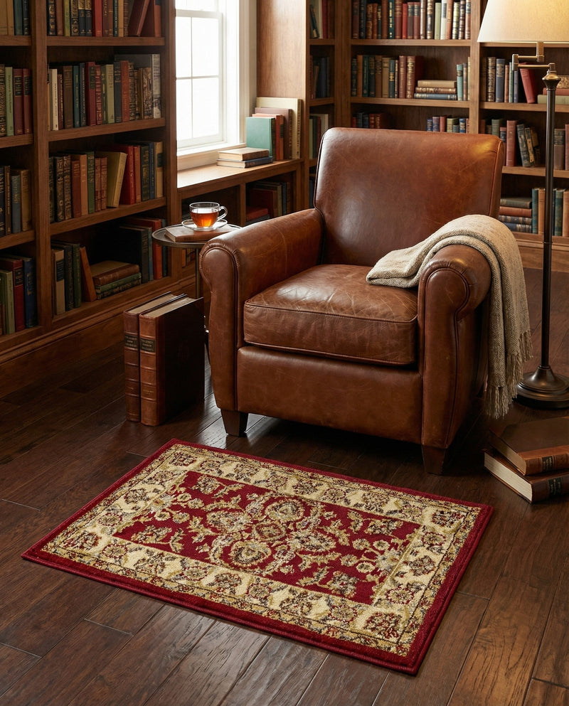 Jaipur Elegance Collection Area Rug -  Jantar Rectangle Red  lifestyle 10