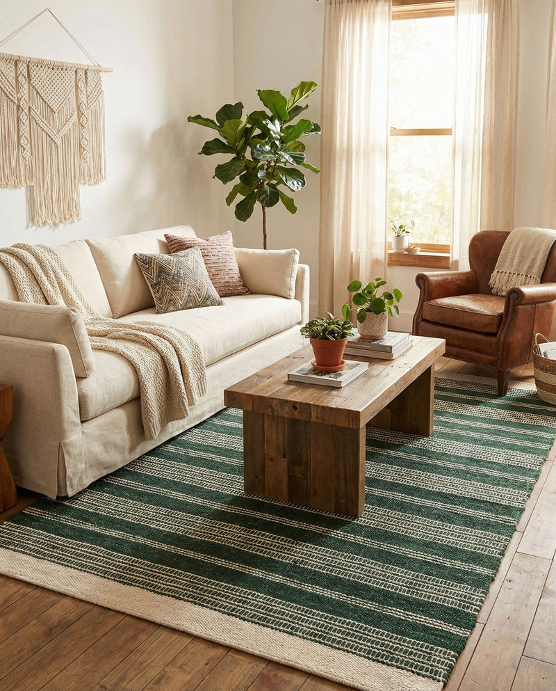 Marina Collection Area Rug - Marina Rectangle Hunter Green  lifestyle 48