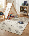 Wonder Tykes Collection Area Rug -  Jigsaw Rectangle Ivory  lifestyle 21