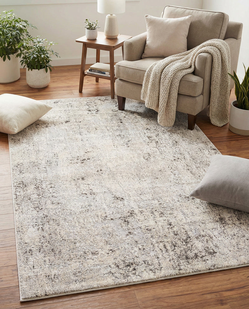 Aegean Elegance Collection Area Rug -  Paros Rectangle Gray  lifestyle 23
