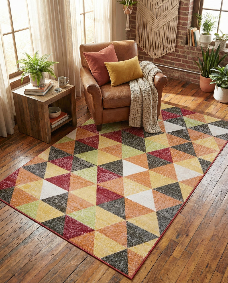 Seville Elegance Collection Area Rug -  Malaga Rectangle Multi  lifestyle 29