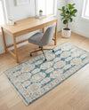 Seville Stripes Collection Area Rug -  Granada (Blue) Rectangle Blue  lifestyle 20