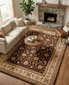 Jaipur Elegance Collection Area Rug -  Nahargarh (Brown) Rectangle Brown  lifestyle 22