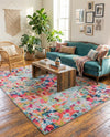 Chromatic Oasis Collection Area Rug -  Lagoon Rectangle Multi  lifestyle 15