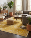 Dover Terrace Collection Area Rug -  Lagoon (Yellow) Rectangle Yellow  lifestyle 23