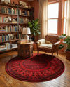 Samarkand Elegance Collection Area Rug -  Ark Round Red  lifestyle 41