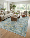 Caribbean Breeze Collection Area Rug -  Lucia Rectangle Light Blue  lifestyle 27