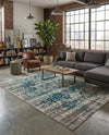 Copenhagen Comfort Collection Area Rug -  Odense Rectangle Blue  lifestyle 17