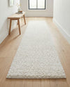 Solid Shag Seaside Collection Area Rug - Azure Cove (Ivory) Runner Ivory  lifestyle 46