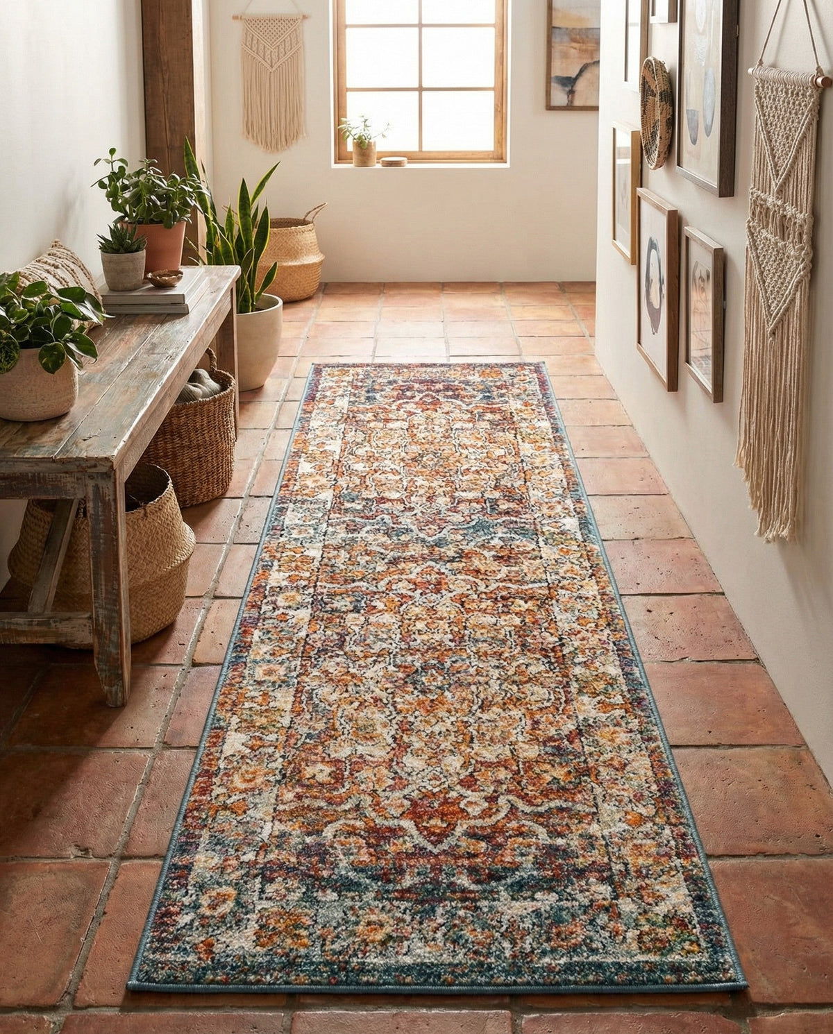 Savannah Soiree Collection Area Rug -  Everglade (Multi) Runner Multi  lifestyle 85