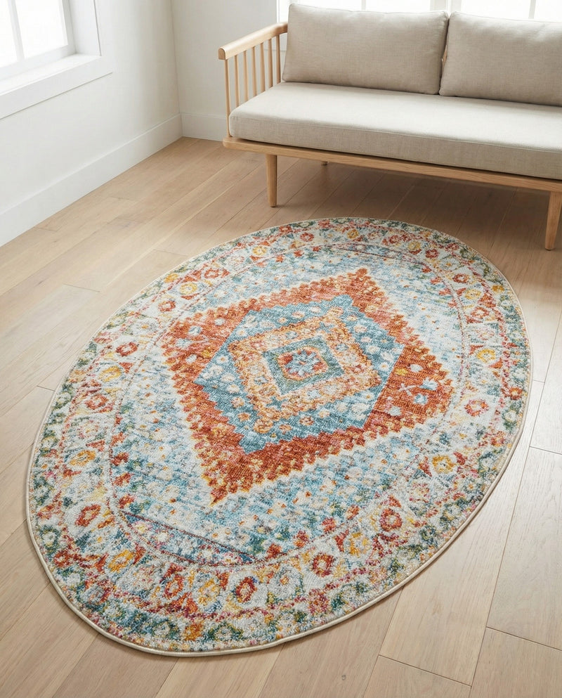 Arcadia Rugs Collection Area Rug -  Xanadu Oval Salmon  lifestyle 69