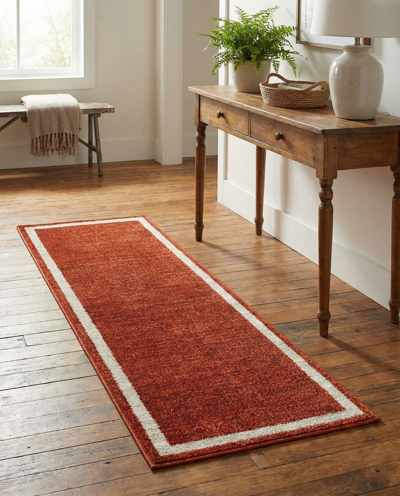Studio Haven Collection Area Rug -  Alcove (Terracotta) Runner Terracotta  lifestyle 50