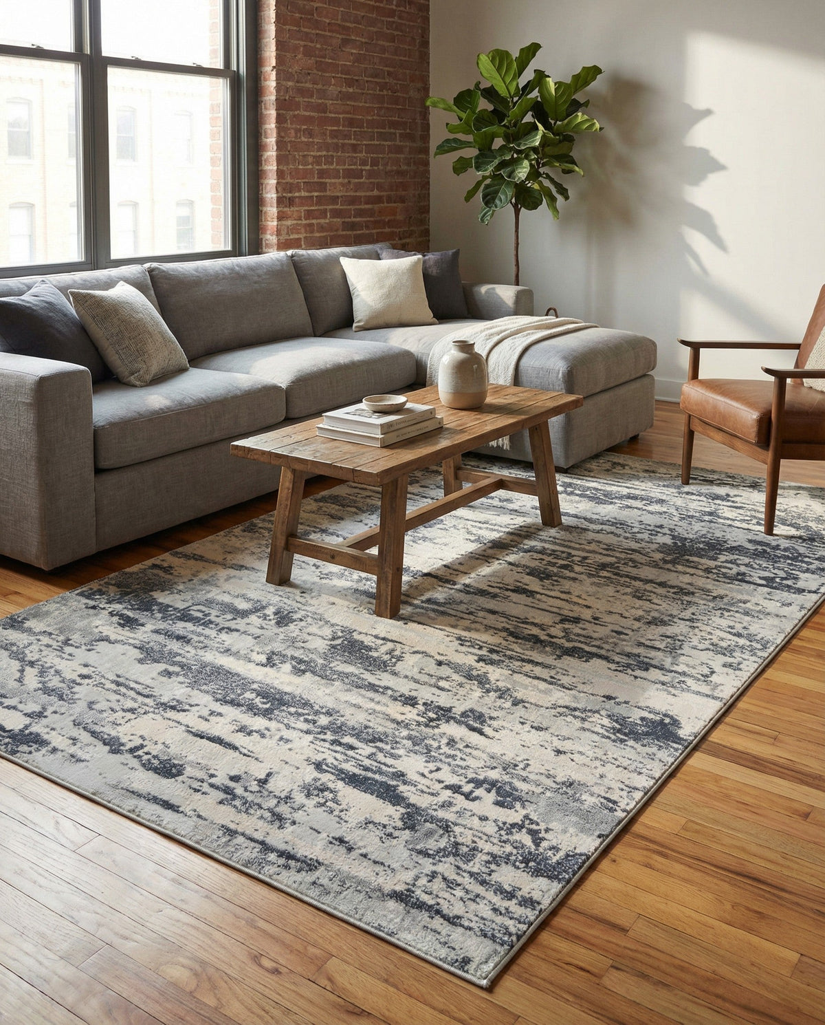 Aegean Elegance Collection Area Rug - Mesa Rectangle Gray  lifestyle 14