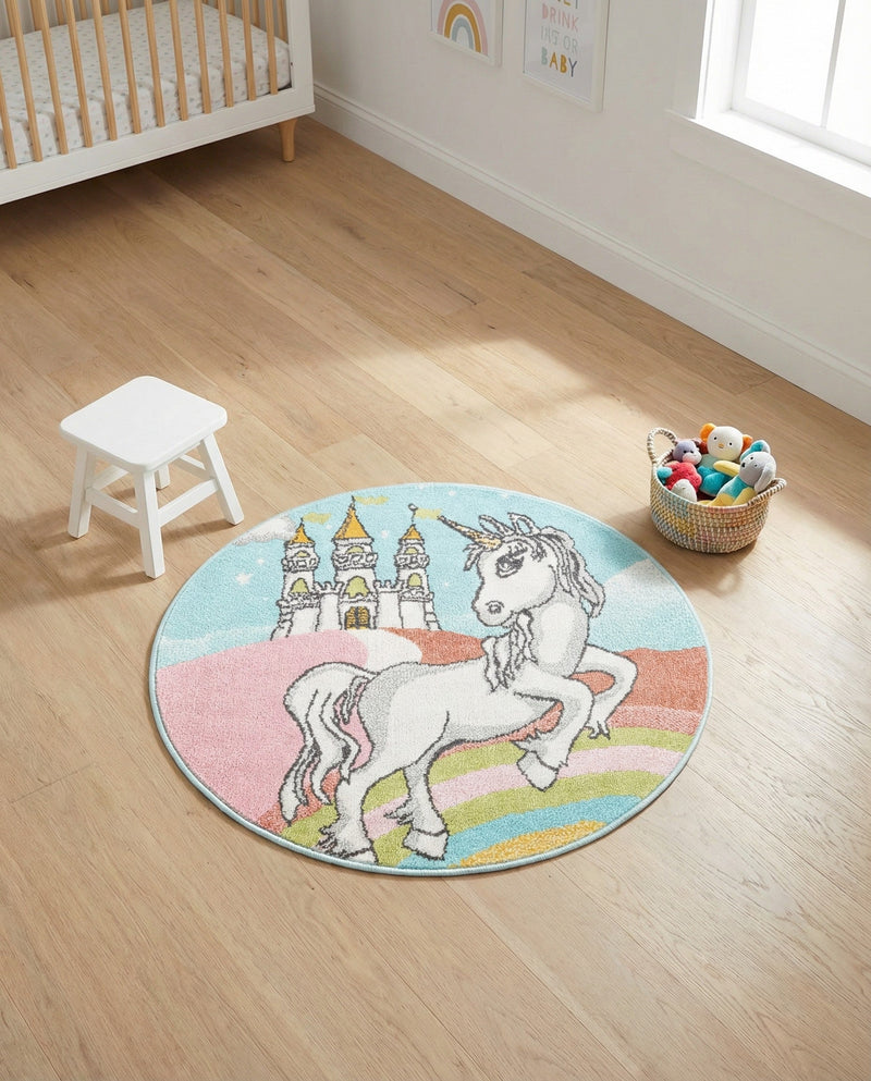 Wonder Tykes Collection Area Rug -  Carnival Round Multi  lifestyle 39
