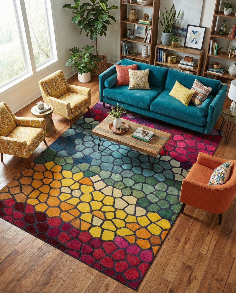 Marrakesh Elegance Collection Area Rug -  Melilla Rectangle Multi  lifestyle 16