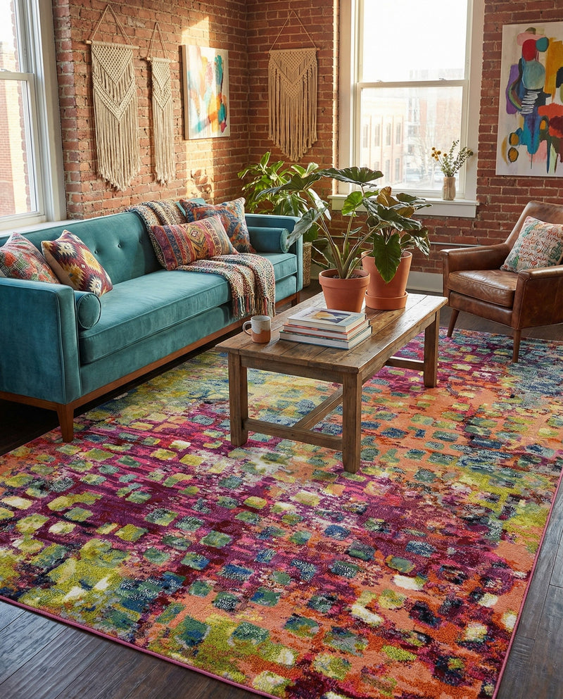 Sevilla Splendor Collection Area Rug - Alcazar Rectangle Multi  lifestyle 13