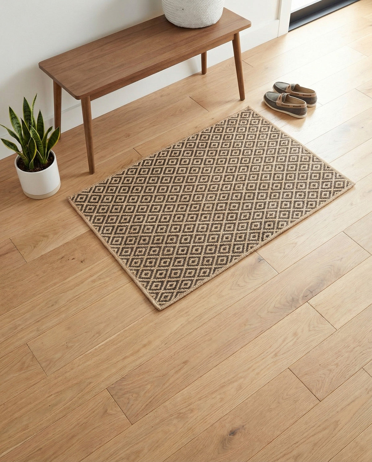 Sahara Sands Collection Area Rug -  Amarna Rectangle Natural and Brown  lifestyle 4