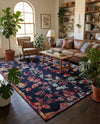 Brighton Terrace Collection Area Rug -  Roedean Rectangle Navy Blue  lifestyle 10