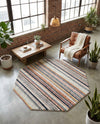 Marrakech Mosaic Collection Area Rug - Casablanca Octagon Ivory  lifestyle 71