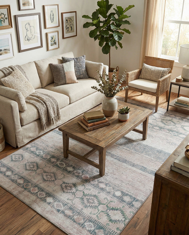 Heritage Elegance Collection Area Rug -  Edinburgh Rectangle Gray  lifestyle 42