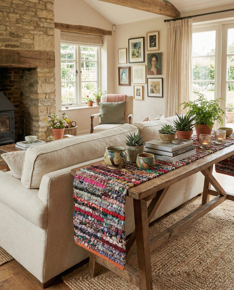 Woven Udaipur Collection Area Rug - Jaipur Table Runner Multi  lifestyle 57