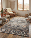 Desert Modern Eco Rug Series Collection Area Rug -  Sonora Rectangle Khaki Gray  lifestyle 8