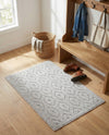 Garden Lattice Charm Collection Area Rug - Arbor (Grey) Rectangle Grey  lifestyle 18