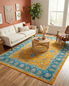 Casablanca Tapestry Collection Area Rug -  Marrakech (Sunshine Yellow) Rectangle Sunshine Yellow  lifestyle 5