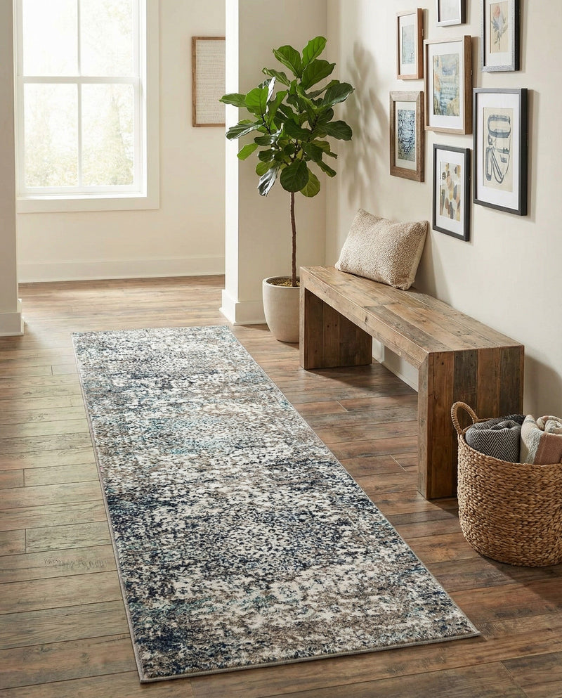 Georgetown Rugs Collection Area Rug - Dupont (Gray) Runner Gray  lifestyle 78