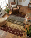 Bistro Lounge Collection Area Rug -  Cortado Rectangle Beige  lifestyle 25