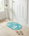 Seaside Haven Rugs Collection Area Rug -  Beachcomber Oval Teal  lifestyle 54