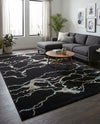 Brighton Terrace Collection Area Rug -  Aldrington Rectangle Navy Blue  lifestyle 43