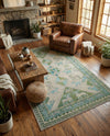 Sedona Vista Collection Area Rug -  Nolina Rectangle Green  lifestyle 52