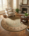 Jaipur Elegance Collection Area Rug -  City Round Light Green  lifestyle 64