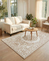 Sanctuary Retreat Collection Area Rug -  Enclave Rectangle Snow White  lifestyle 32