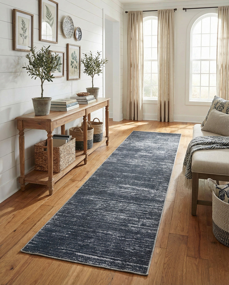 Sahara Essence Collection Area Rug - Oasis (Black) Runner Black  lifestyle 59