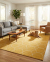 Trellis Mosaic Collection Area Rug - Arborville (Yellow) Rectangle Yellow  lifestyle 14