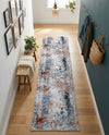 Aegean Elegance Washables Collection Area Rug -  Ithaca Runner Multi  lifestyle 78
