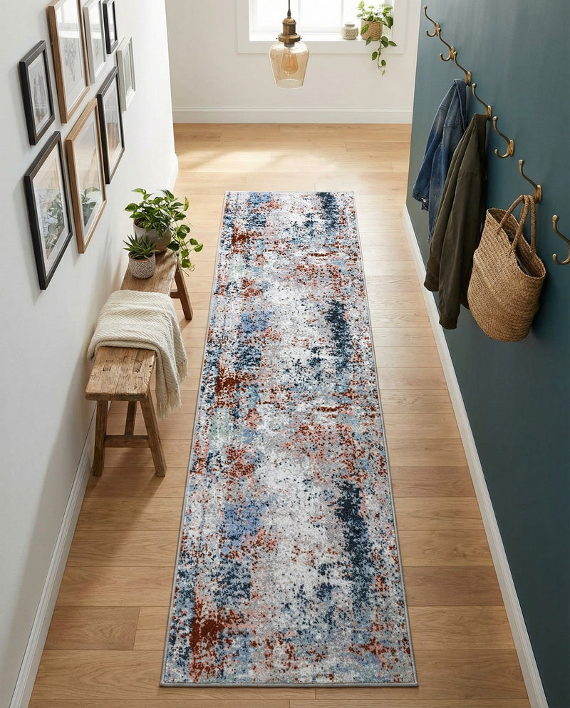 Aegean Elegance Washables Collection Area Rug -  Ithaca Runner Multi  lifestyle 78