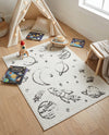Wonder Tykes Collection Area Rug -  Jigsaw Rectangle Ivory  lifestyle 17
