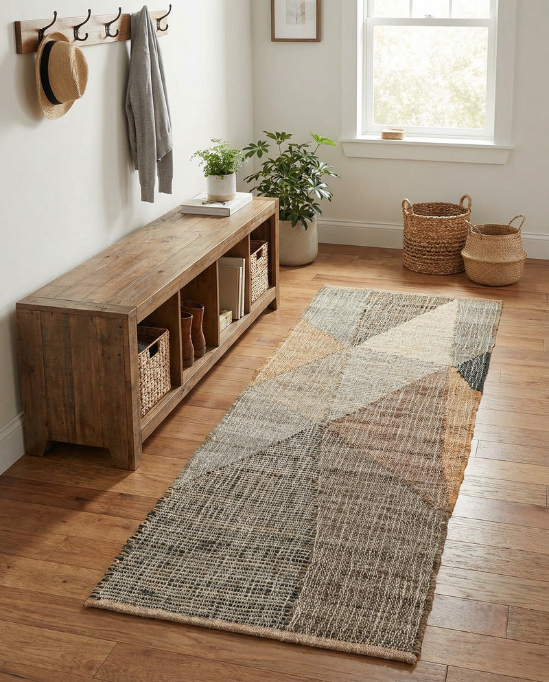 Desert Weave Jute Collection Area Rug -  Mojave Runner Multi  lifestyle 52