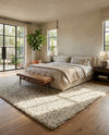 Wellington Luxe Shag Collection Area Rug - Kapiti Rectangle Salt and Pepper  lifestyle 48