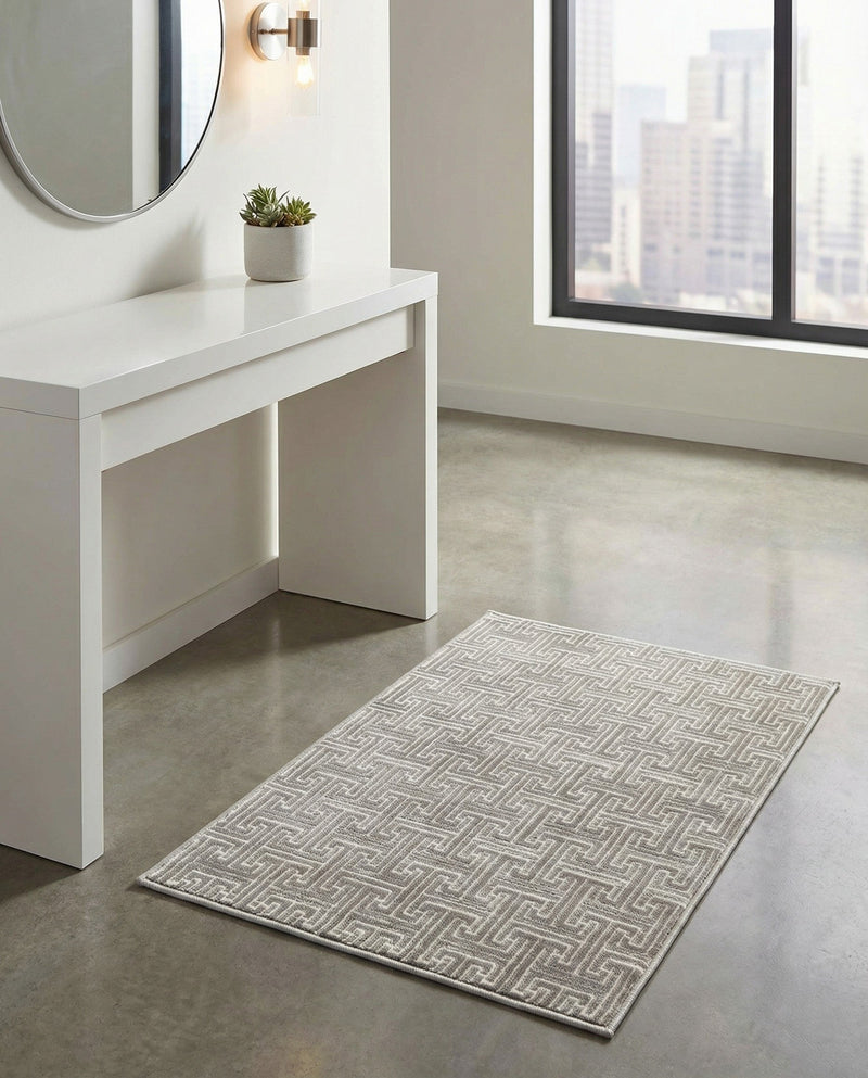 Metro Heights Collection Area Rug -  Hamilton Rectangle Gray  lifestyle 27