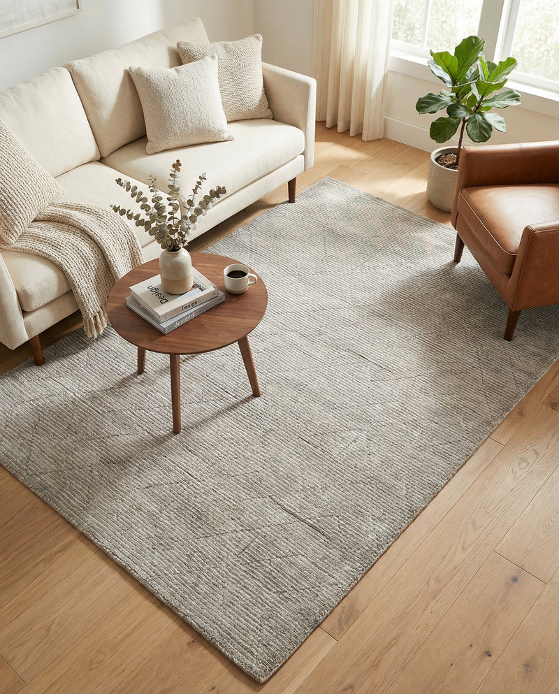 Nordic Loom Geometric Collection Area Rug - Oslo Rectangle Steel gray  lifestyle 33