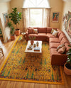 Caribbean Cove Collection Area Rug -  Tobago Rectangle Yellow  lifestyle 55